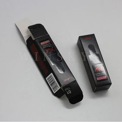 qualidade  OEM Black and Gold Rectangle Makeup Brush Tube Cardboard Recyclable Luxury Custom Shipping Boxes fábrica