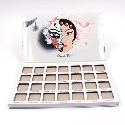 qualidade  Wholesale 28 Colors Private Label Waterproof Eyeshadow Palette Cardboard Empty Makeup Eyeshadow Palette Packaging Case fábrica