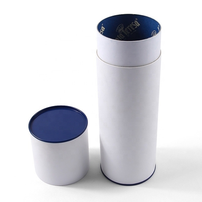 Handmade Custom Paper Tube Cylinder Cardboard Packaging Inner Printed White Box For Gift Perfume Cosmetic Air Freshener