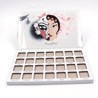 Wholesale 28 Colors Private Label Waterproof Eyeshadow Palette Cardboard Empty Makeup Eyeshadow Palette Packaging Case