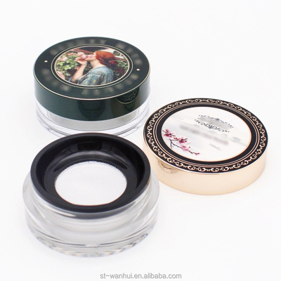 Customized Luxury Round Private Label High Quality Loose Powder Container